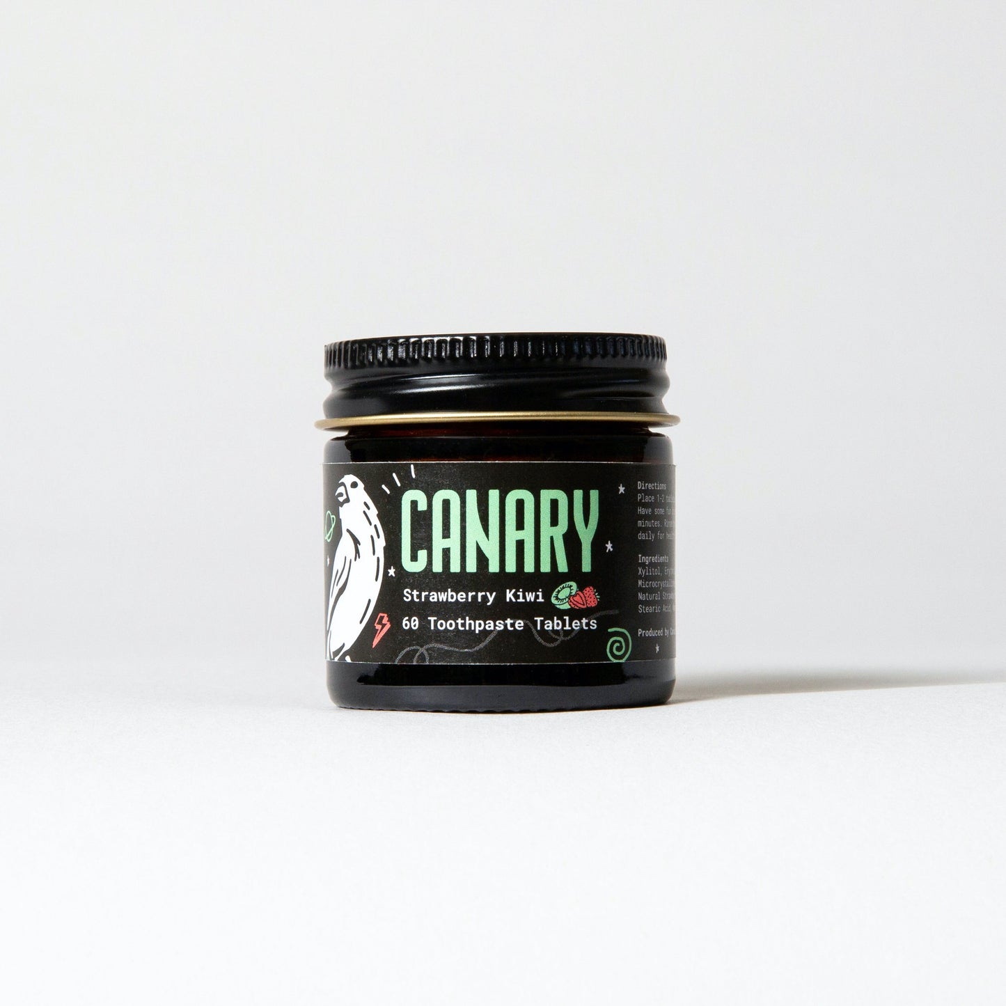 strawberry + kiwi toothpaste tablets by canary