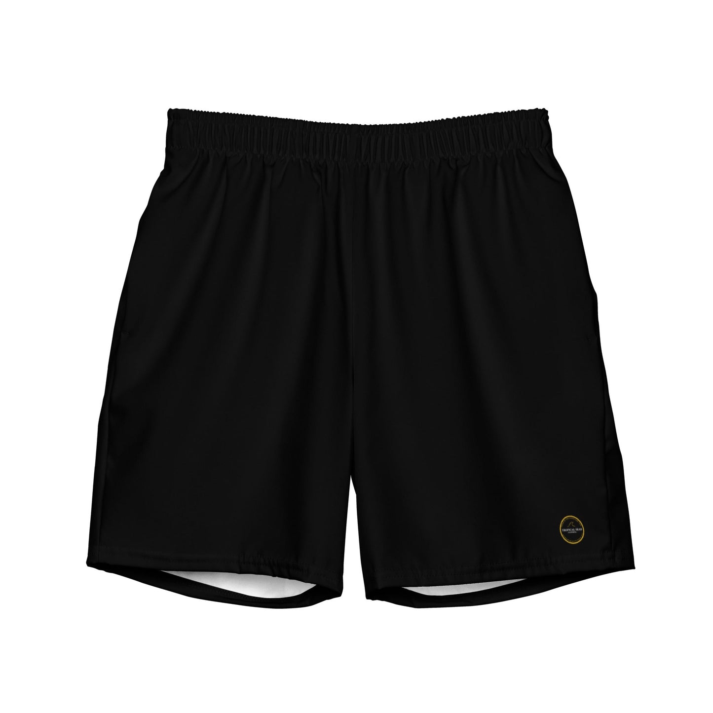 men's black eco board shorts by tropical seas clothing