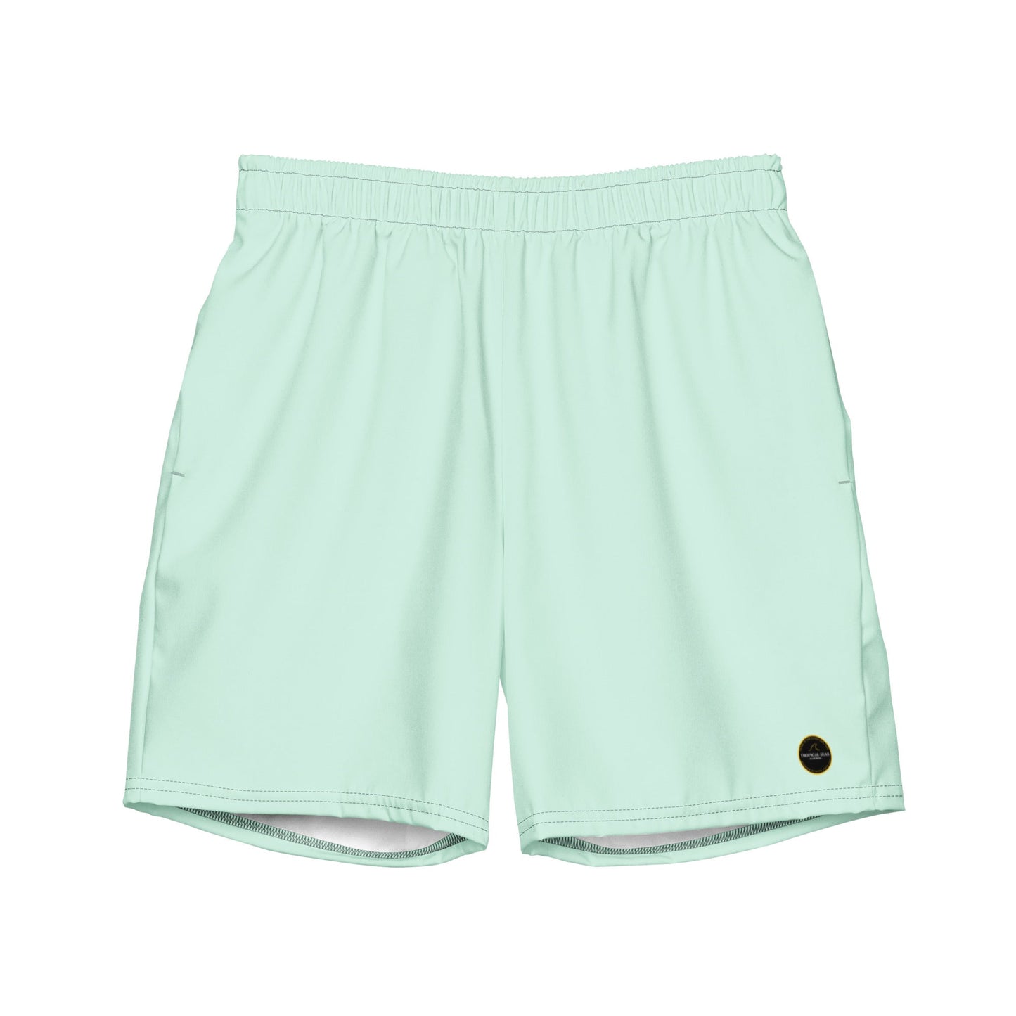 men's sea green eco board shorts by tropical seas clothing