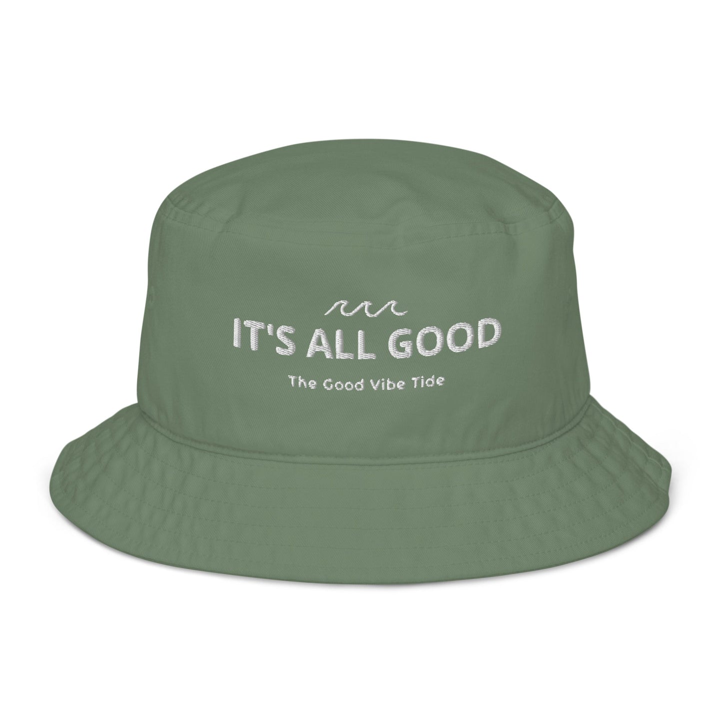 organic it's all good bucket hat by tropical seas clothing