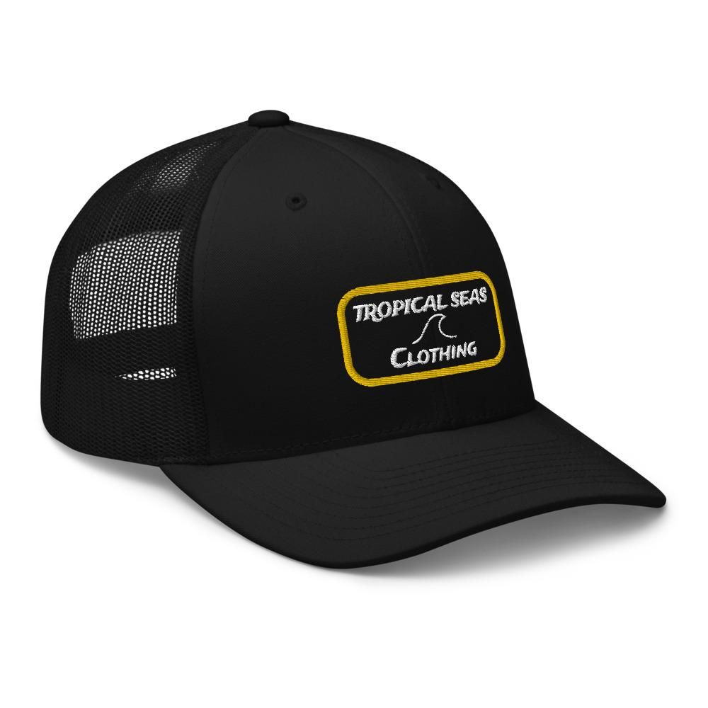 lone fin trucker hat by tropical seas clothing