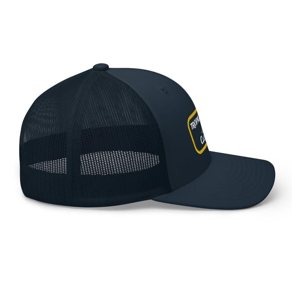 lone fin trucker hat by tropical seas clothing