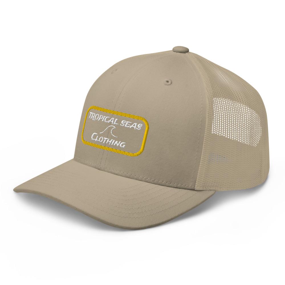 lone fin trucker hat by tropical seas clothing