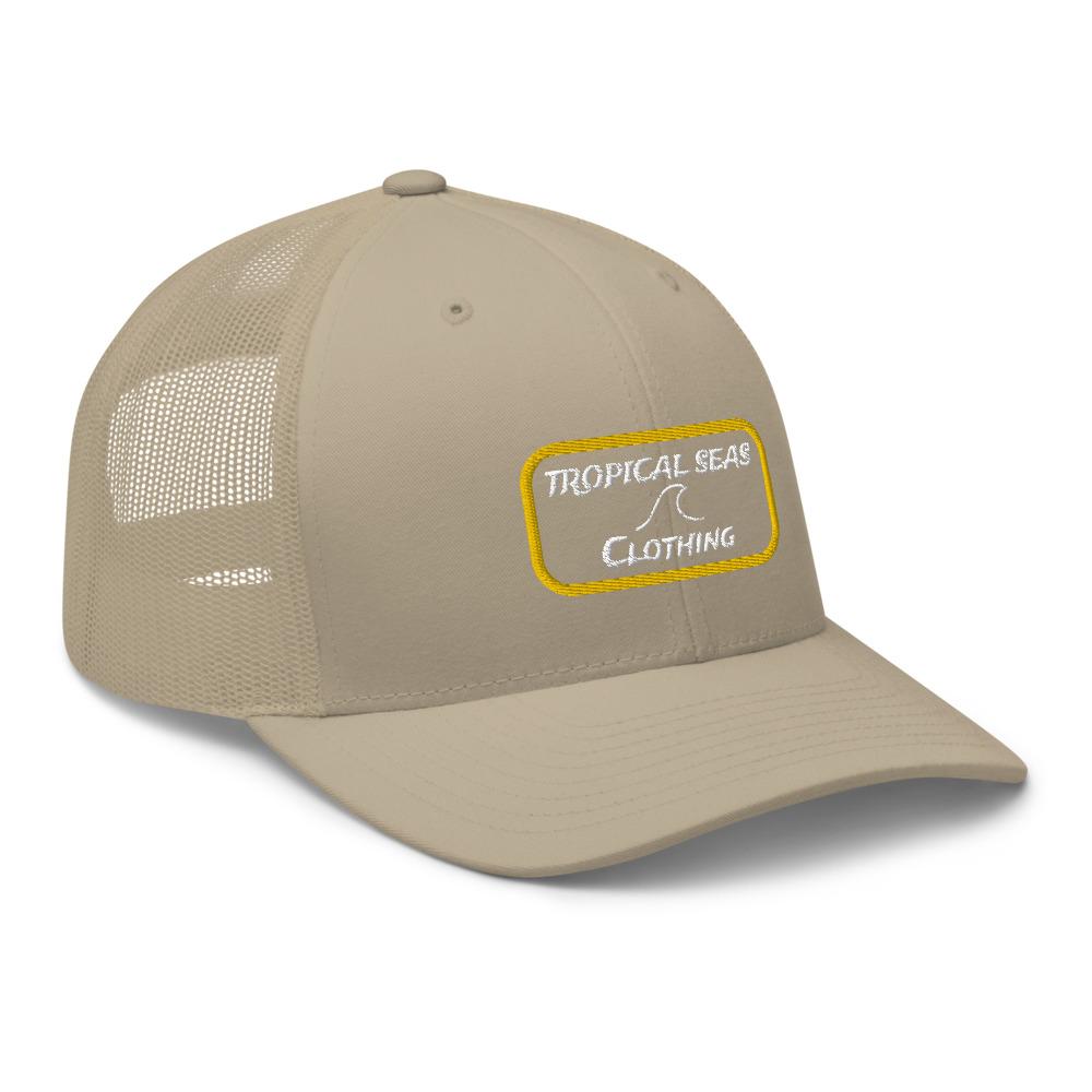 lone fin trucker hat by tropical seas clothing