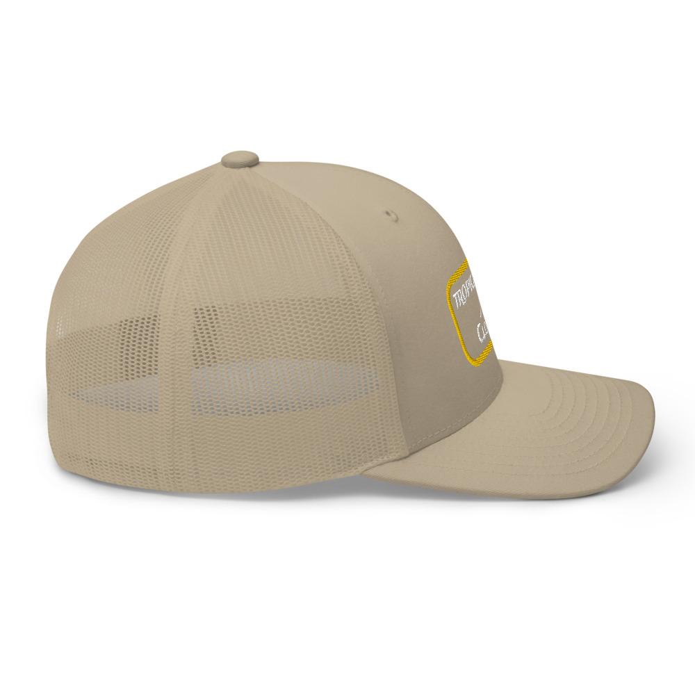 lone fin trucker hat by tropical seas clothing