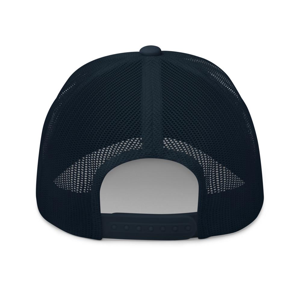 lone fin trucker hat by tropical seas clothing