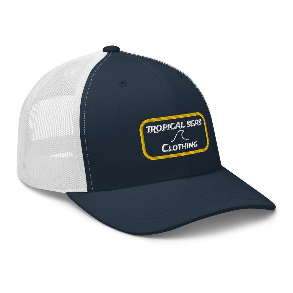 lone fin trucker hat by tropical seas clothing