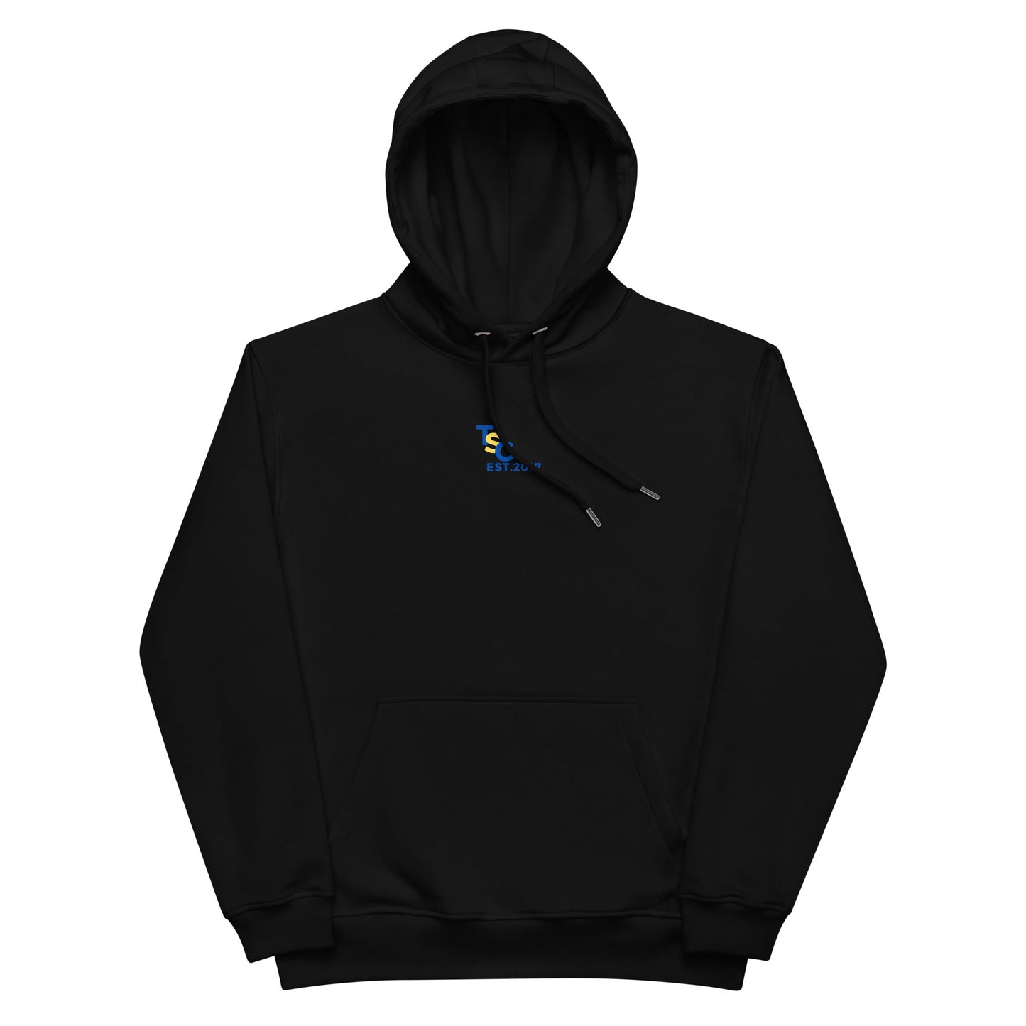 tsc established 2017 center logo hoodie by tropical seas clothing