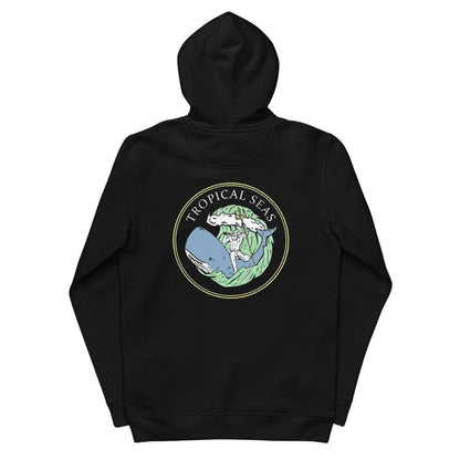 Neptune’s Whale Ride Unisex essential eco hoodie by Tropical Seas Clothing