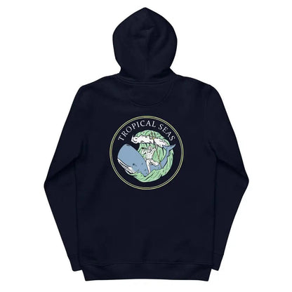 Neptune’s Whale Ride Unisex essential eco hoodie by Tropical Seas Clothing