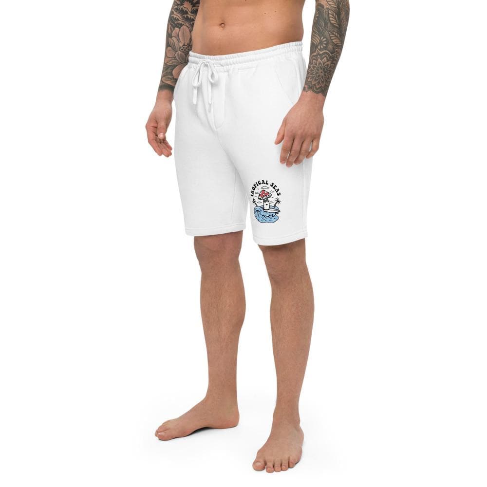 men's mushroom fleece shorts by tropical seas clothing