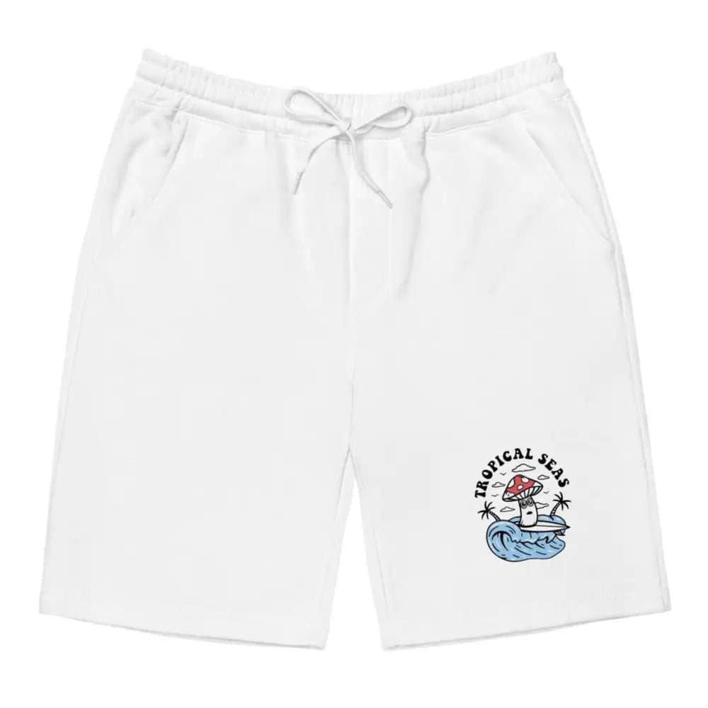 men's mushroom fleece shorts by tropical seas clothing