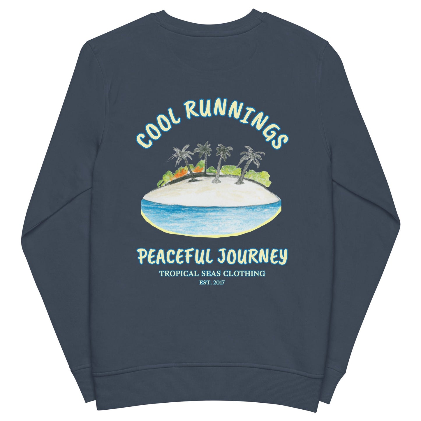 cool runnings organic sweatshirt by tropical seas clothing