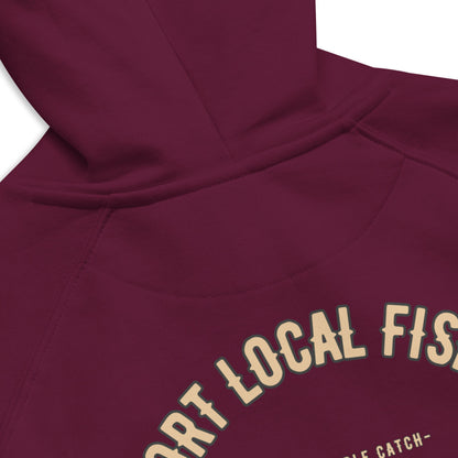 Men's Support Local Fisheries Tuna Eco Raglan Hoodie by Tropical Seas Clothing