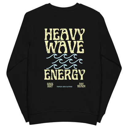 Men's Heavy Wave Energy Organic Sweatshirt by Tropical Seas Clothing