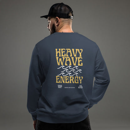 Men's Heavy Wave Energy Organic Sweatshirt by Tropical Seas Clothing