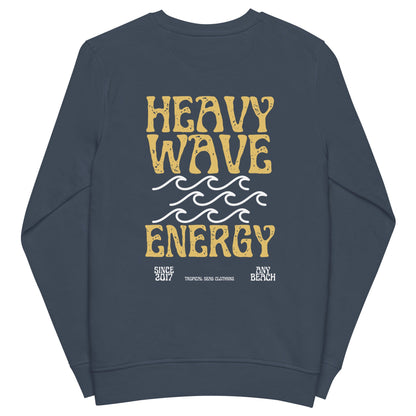 Men's Heavy Wave Energy Organic Sweatshirt by Tropical Seas Clothing