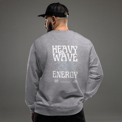 Men's Heavy Wave Energy Organic Sweatshirt by Tropical Seas Clothing