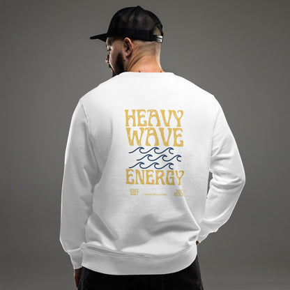 Men's Heavy Wave Energy Organic Sweatshirt by Tropical Seas Clothing