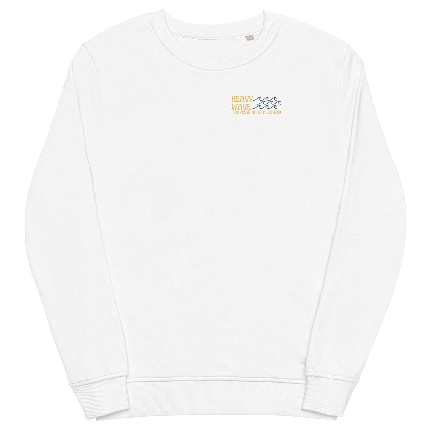 men's heavy wave energy organic sweatshirt by tropical seas clothing