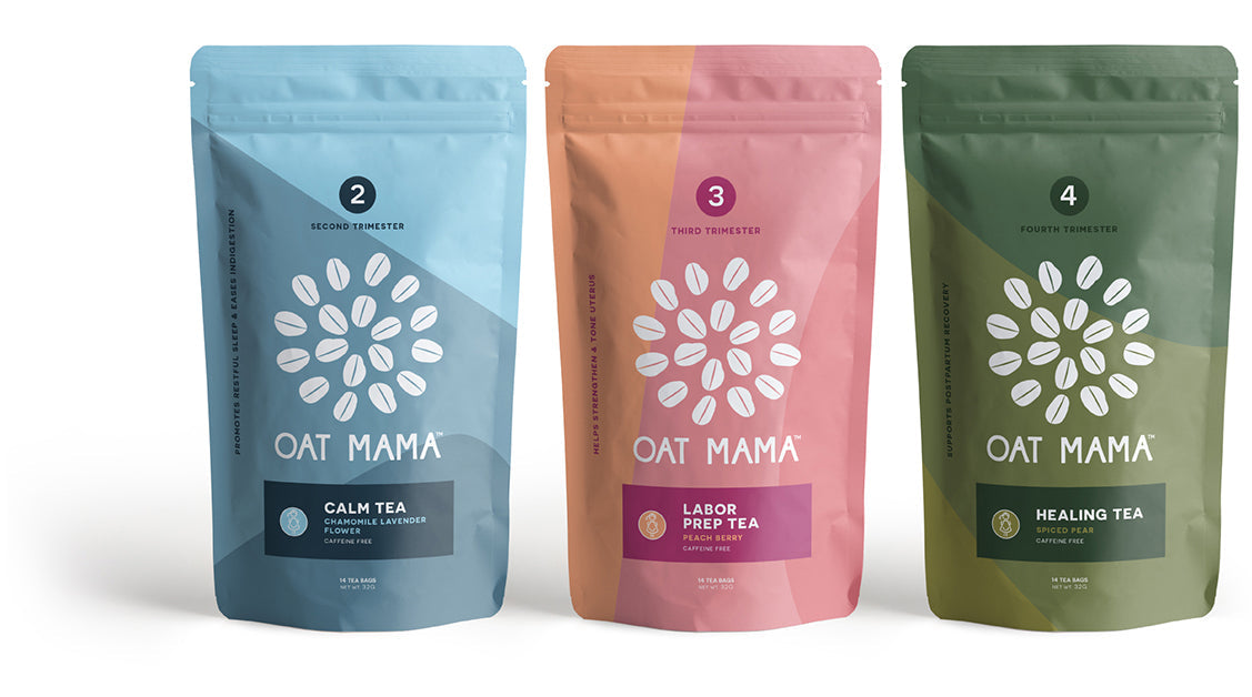 trimester tea bundle by oat mama