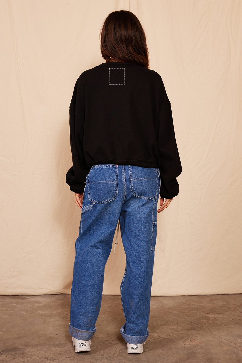 vintage low rise tie jeans by people of leisure