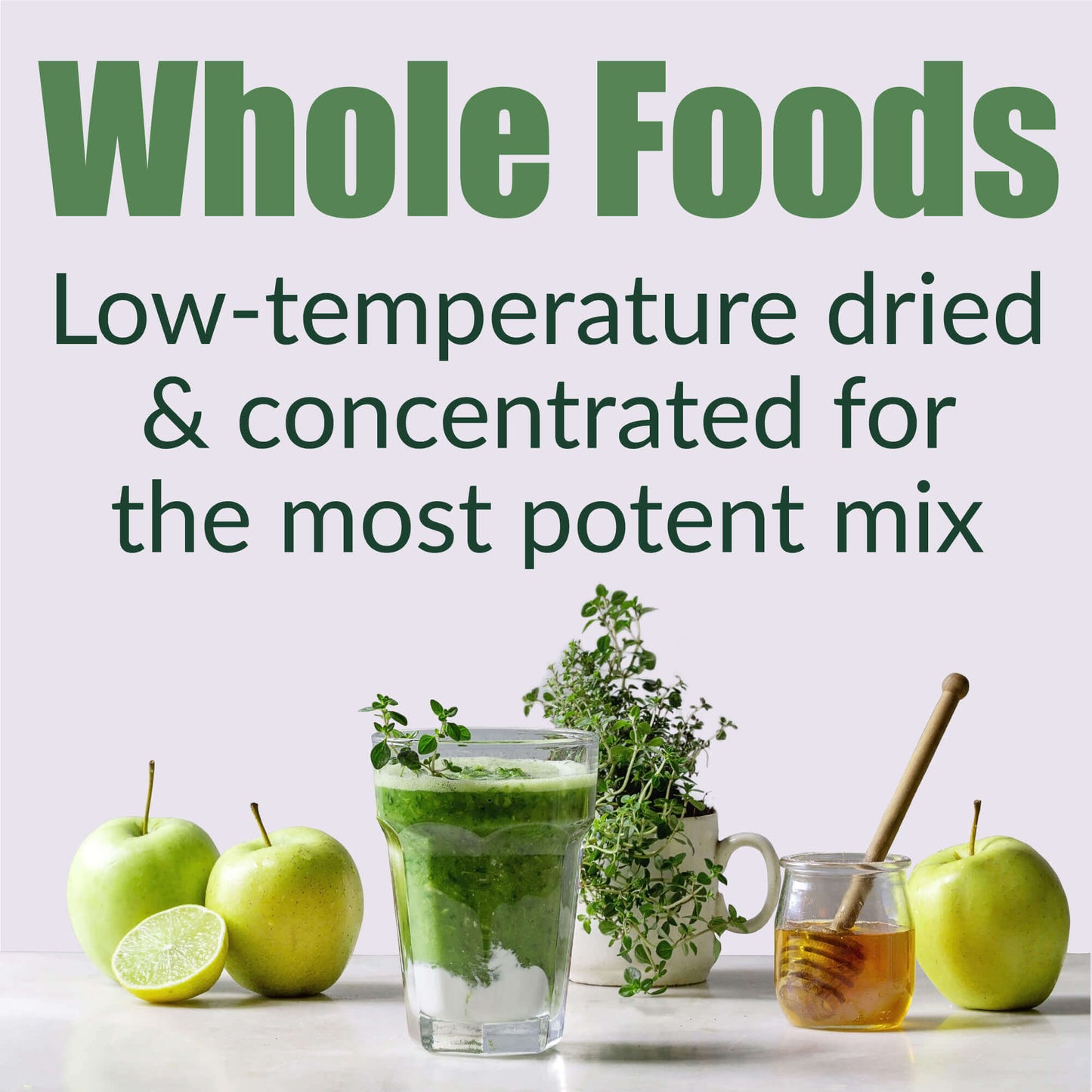 raw super greens daily juice drink with prebiotic, probiotic & digestive enzymes by wild foods